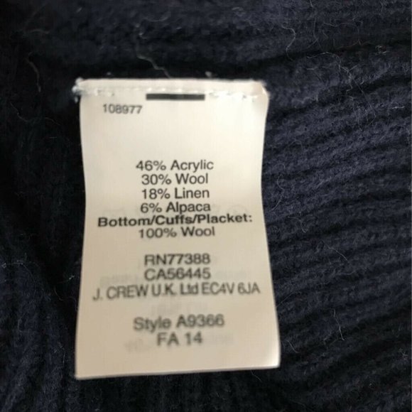 Madewell Cardigan Sweater Gray Blue Color Block M - Picture 6 of 7